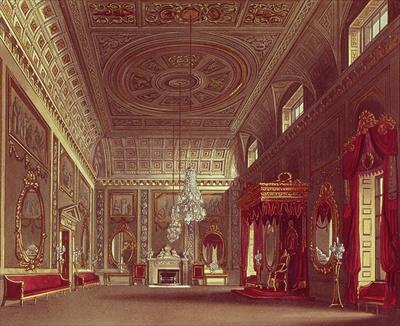 [William Henry Pyne - The Saloon, Buckingham Palace] 