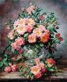 [Gentle Touch, Roses in a Glass Vase]