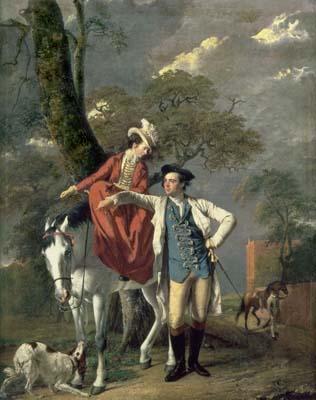 [Wright of Derby - Mr and Mrs Thomas Coltman about to Set Out on a Ride] 