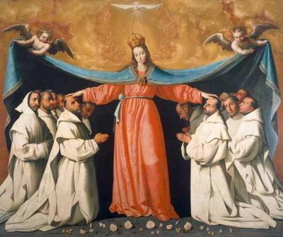 [Zurbaran - The Madonna of the Protective Cloak, with Carthusians] 